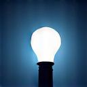 Icône de lampe stylisée.