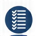 Icône de checklist stylisée.